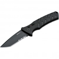 Автоматический складной нож Boker Strike Tanto All Black, сталь AUS-8, рукоять алюминий купить в Люберцах