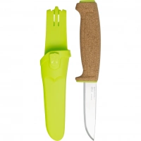 Нож с фиксированным лезвием Morakniv Floating Knife (S) Lime, сталь Sandvik 12C27, пробковая ручка купить в Люберцах