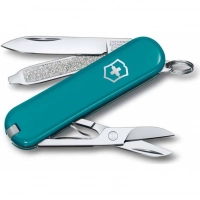 Нож Victorinox Classic SD Colors, Mountain Lake (0.6223.23G) бирюзовый, 7 функций 58мм купить в Люберцах