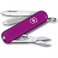 Нож Victorinox Classic SD Colors, Tasty Grape (0.6223.52G) пурпурный, 7 функций 58мм купить в Люберцах