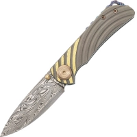 Складной нож TI Custom Assassin, сталь Damasteel, рукоять Timascus/Titanium купить в Люберцах