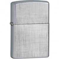 Зажигалка ZIPPO Linen Weave с покрытием Brushed Chrome, латунь/сталь, серебристая, матовая, 36x12x56 мм купить в Люберцах