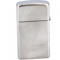 Зажигалка ZIPPO Slim® с покрытием Satin Chrome™, латунь/сталь, серебристая, матовая, 30х10×55 мм купить в Люберцах